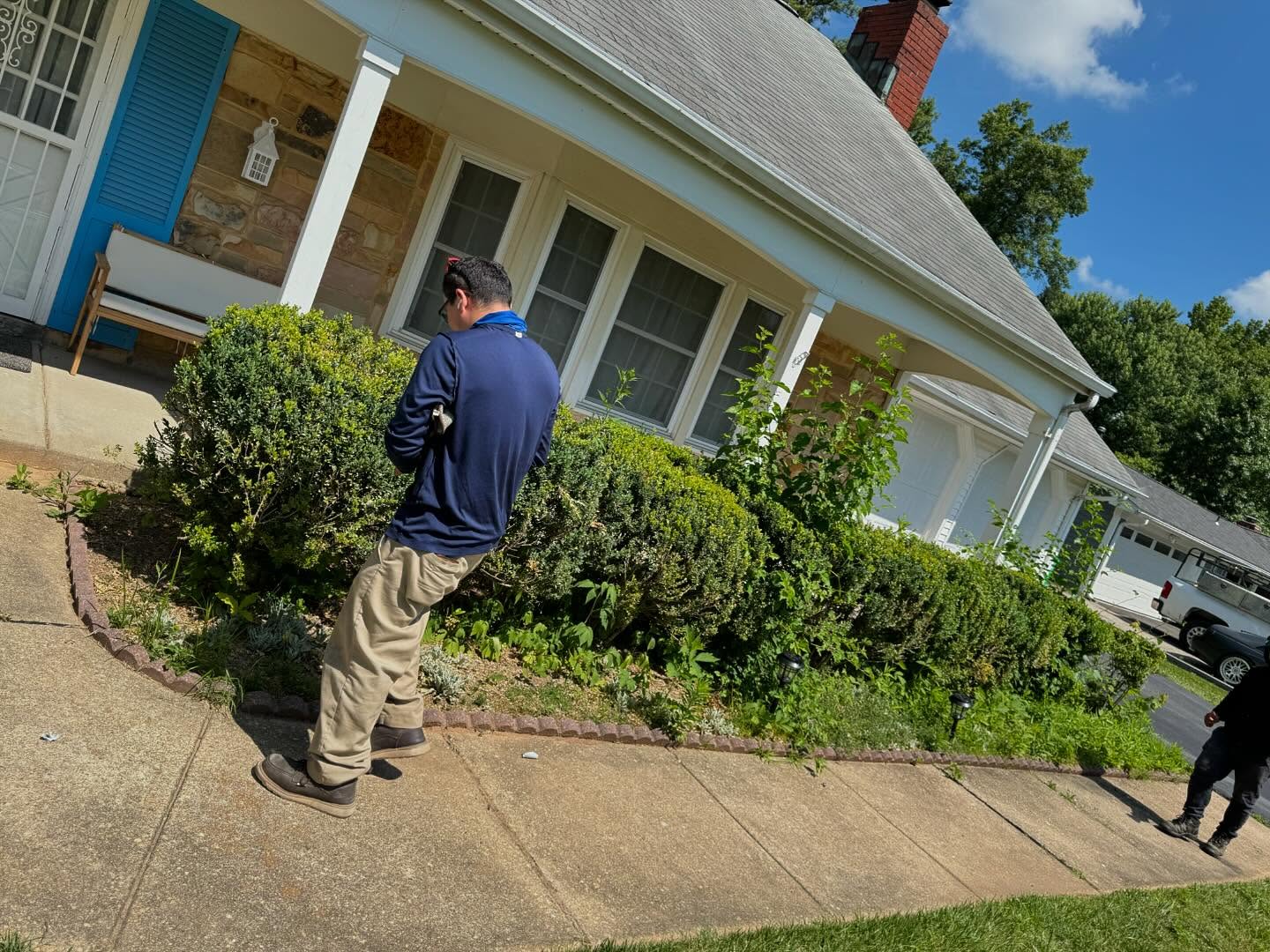Security team monitoring event entrance